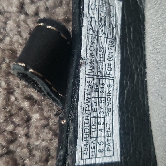 Vionic Black Suede Leather Mary Jane Shoes Flats Velcro Strap Ortholite Comfort - Picture 7 of 7